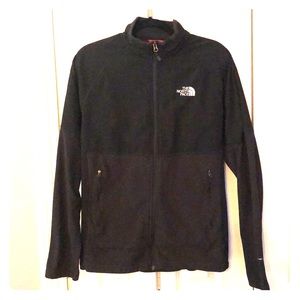 Black, North Face Fleece/Nylon Combination Jacket
